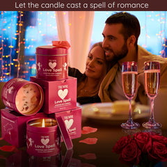Non-toxic soy candle burning with soft glow