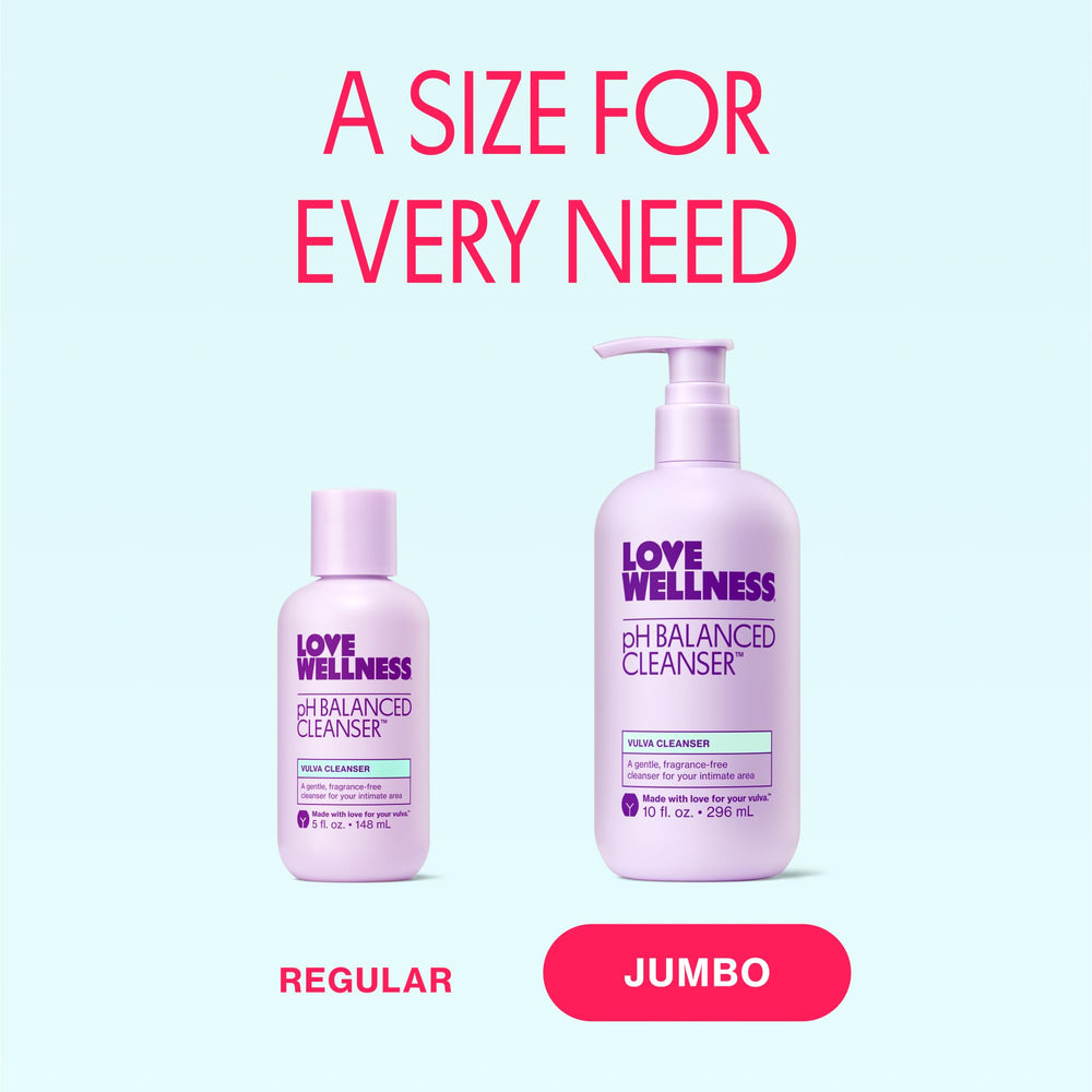 Love Wellness cleanser pump-application shows easy lather during shower