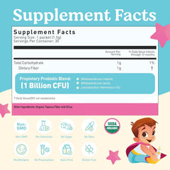Probiotic powder instantly dissolves in expressed milk or formula