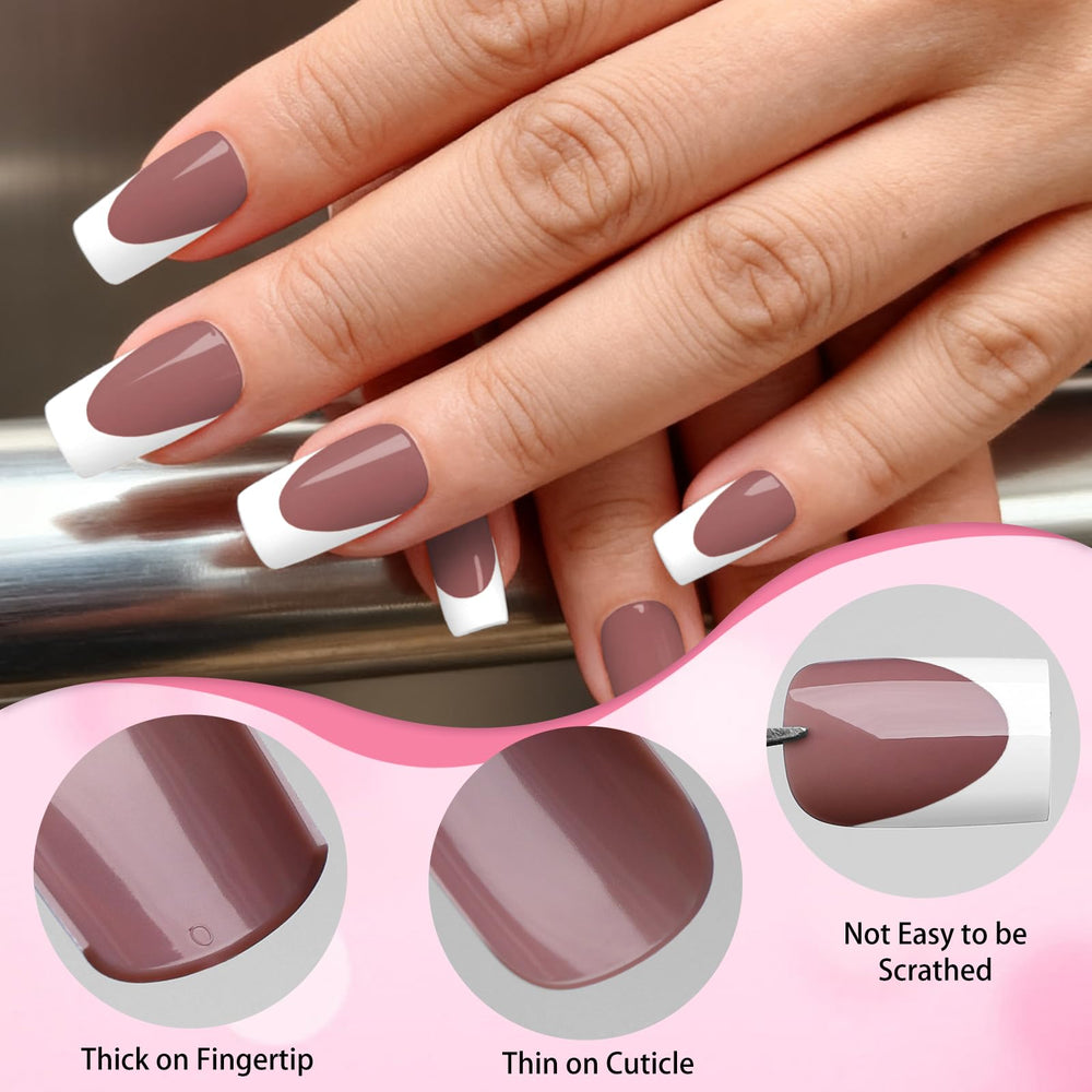 Durable acrylic construction resists chipping for weeks of wear