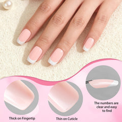 LoveOurHome ballerina coffin shape press-ons for a chic short nail aesthetic