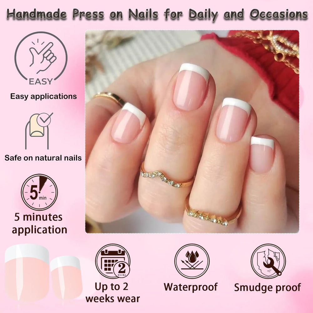 LoveOurHome lightweight press-on nails for comfortable long wear and easy typing