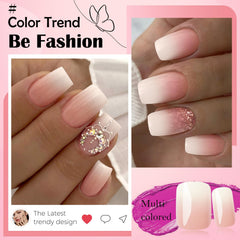 LoveOurHome ombre-square nails ready to wear in minutes