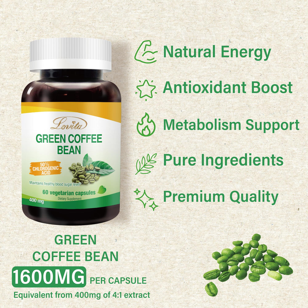 Lovita product label showing 50% Chlorogenic Acid
