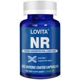 Bottle of LOVITA NR 350 mg NAD booster with label