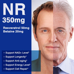 Nicotinamide Riboside NR 350 mg ingredients on label