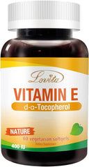 Close-up of a LOVITA Vitamin E softgel