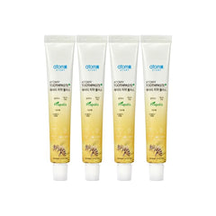 Front packaging of Low Fluoride Toothpaste with Propolis Extract, 4 x 50g tubes