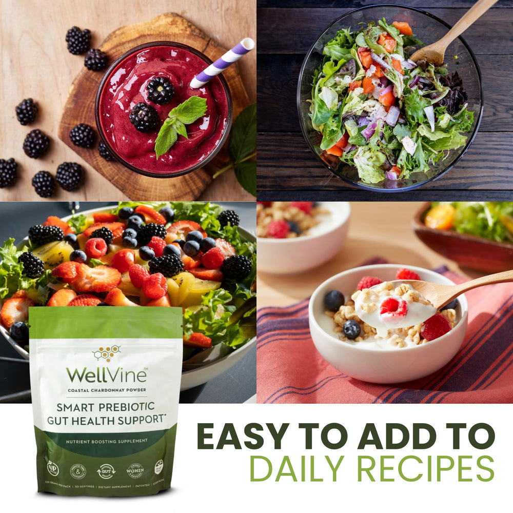 Low glycemic index indicator for WellVine prebiotic powder