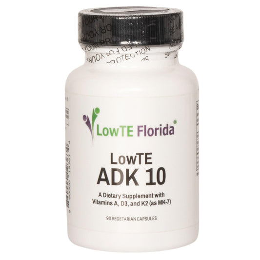 LowTE Florida ADK multivitamin capsules bottle with label
