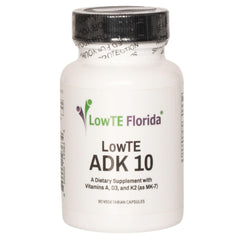 LowTE Florida ADK multivitamin capsules bottle with label