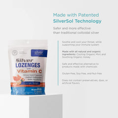 Lozenges in orange-flavor packaging