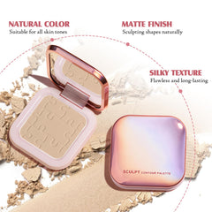 LSxia matte bronzer finish blends smoothly for breathable contour.