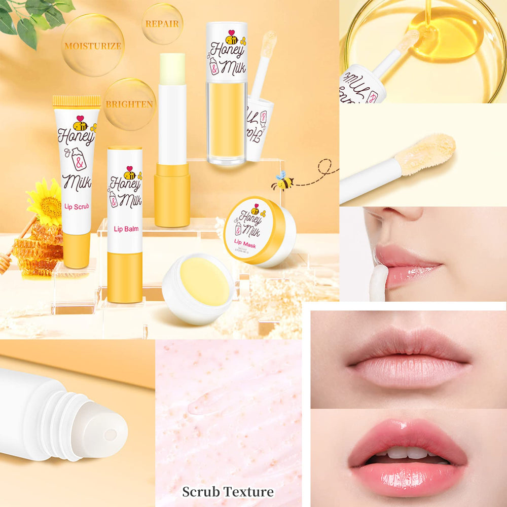 LSxia lip care kit packaging showcases four step protection