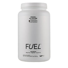 LTH Fuel Vegan & All-in-One Chocolate flavor protein shake canister
