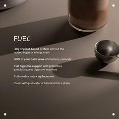 NSF-certified, dairy-free protein powder packaging