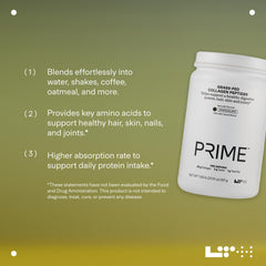 NSF-certified and third-party tested label on LTH collagen