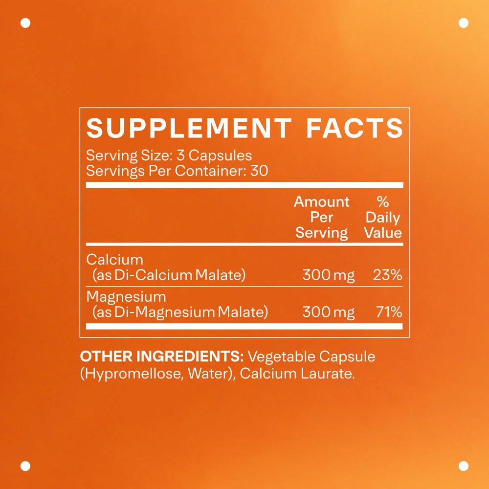 Close-up of Calcium & Magnesium capsules