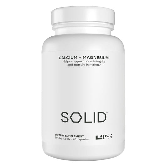 Label for LTH Solid Calcium & Magnesium bottle