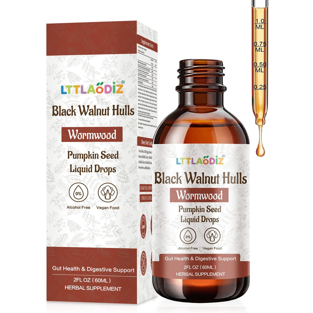 Bottle of LTTLAODIZ Black Walnut & Wormwood tincture
