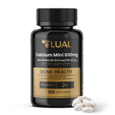 LUAL Calcium Minis 600 mg with Vitamin D3 bottle and label