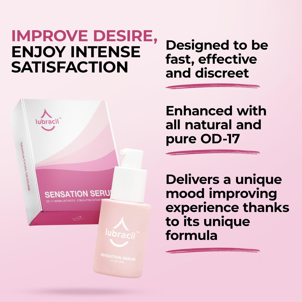 Close-up of natural herbal extracts used in Lubracil Sensation Serum