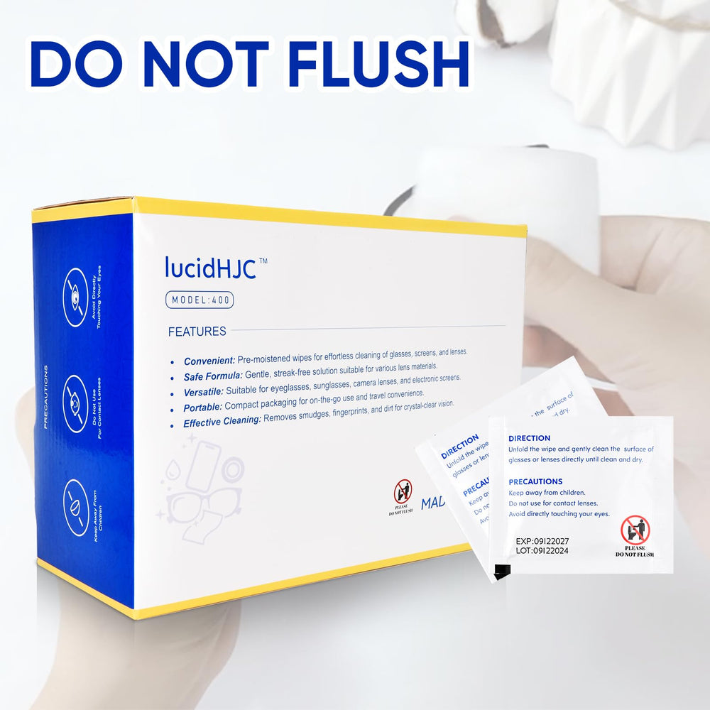 Contents include 400 individually wrapped wipes for versatile cleaning