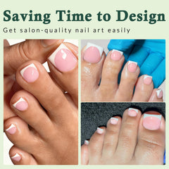 LuckForever 160pc set offers versatile pedicure options for many outfits
