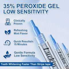 Front view of LUCKIN SMILE 10-pack whitening gel refill box