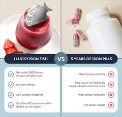 Lucky Iron Fish® in a pot for 10-minute fortification