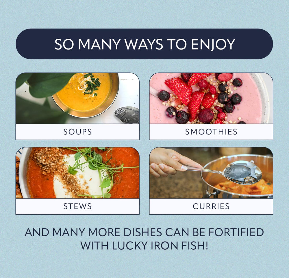 Close-up of iron release from Lucky Iron Fish®