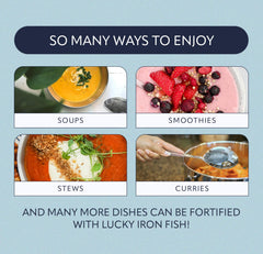 Close-up of iron release from Lucky Iron Fish®