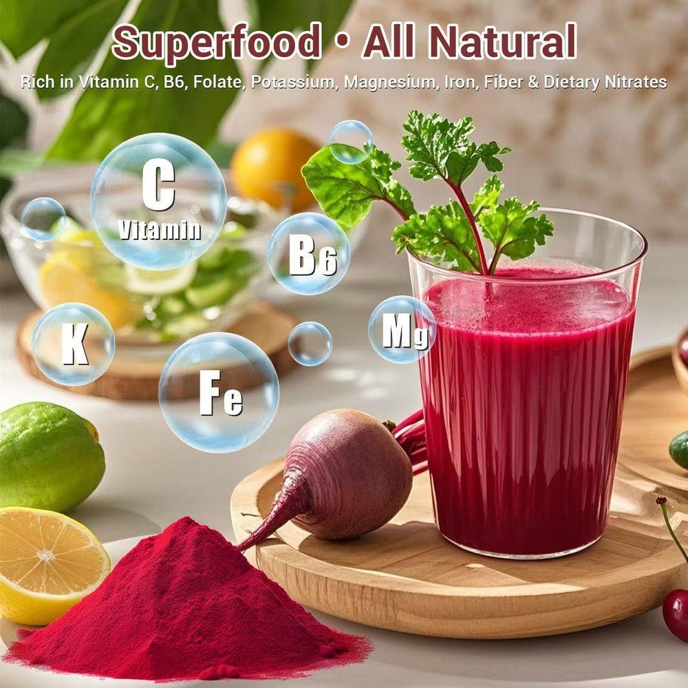 Made in USA facility badge for Luckycare beet root powder