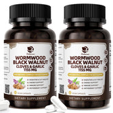 Lukaree 16-in-1 Wormwood Detox Capsules bottle on shelf
