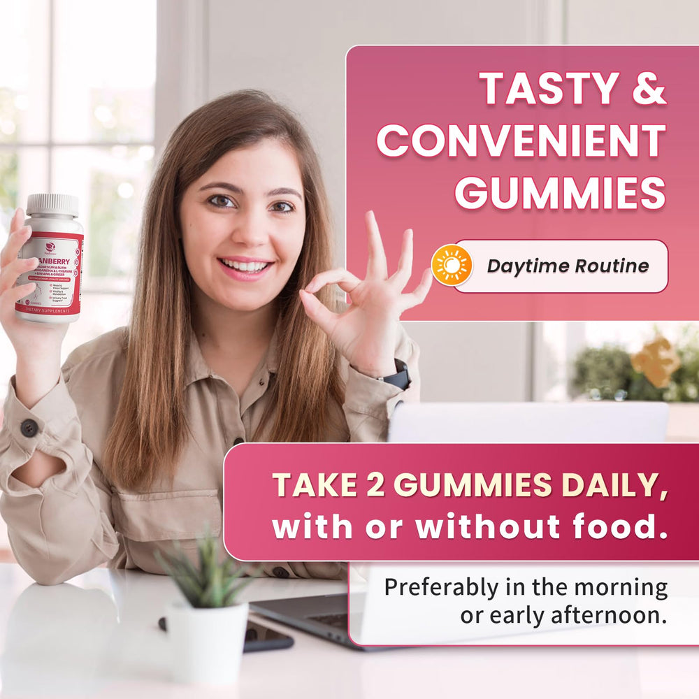 D-Mannose, Ashwagandha and Ginseng components in Lukaree gummies