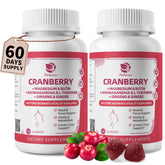 Front view of Lukaree 2 Pack Cranberry Gummies for Women
