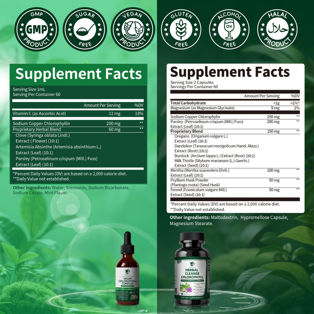 Lukaree Chlorophyll packaging and label