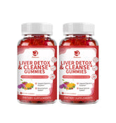 Bottle of Lukaree Liver Cleanse Detox Gummies with raspberry flavor