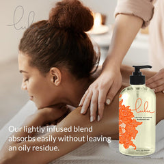 Orange blossom fragrance note on product label