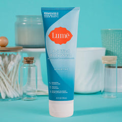 Lume Acidified Body Wash skin-tone effect—visually evened appearance.