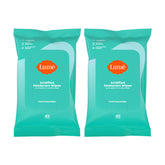 Lume Acidified Deodorant Wipes cool cucumber hero demonstrates long-lasting odor control on the go