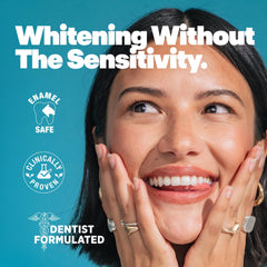 Close-up of Lumineux toothpaste texture