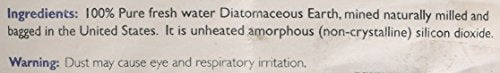 Close-up texture of Lumino Diatomaceous Earth powder