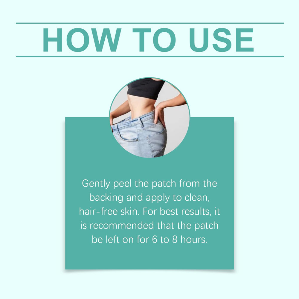 Patch application on skin during daily routine