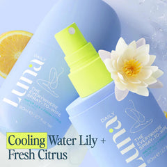 Luna Daily Everywhere Spray-To-Wipe compact packaging fits gym bags.