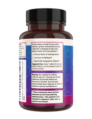 Retail display of Luna Kids Sleep Aid with bright packaging