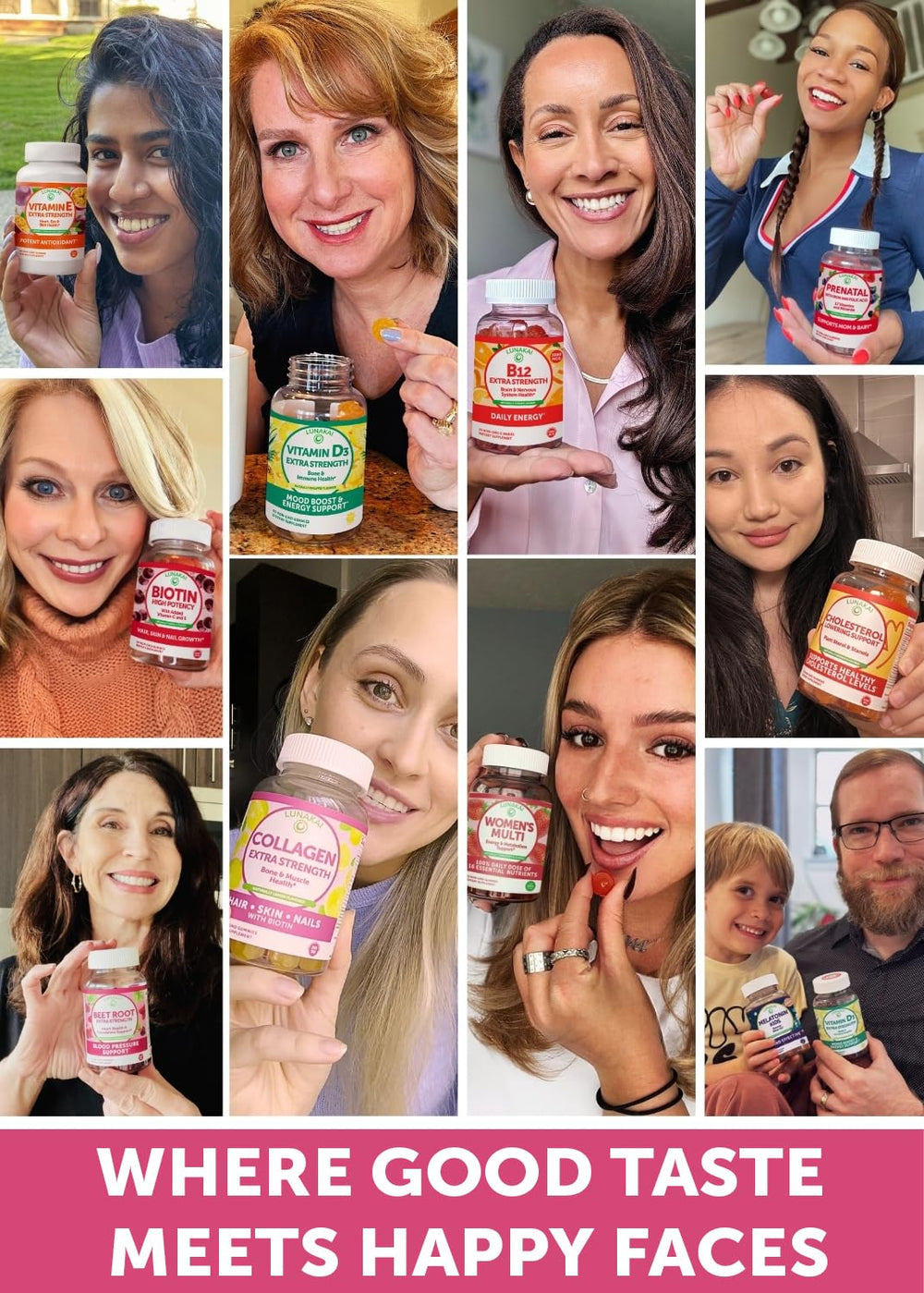 Gummies supporting skin, hair, and nails