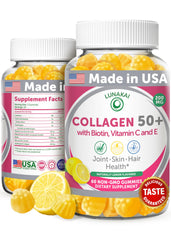 Lunakai collagen gummies USA-made bottle front