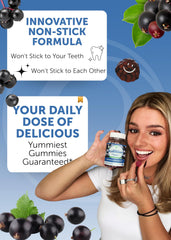 Kids serving size Lunakai elderberry gummies