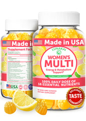 Lunakai USA-made women’s multivitamin gummies bottle front view